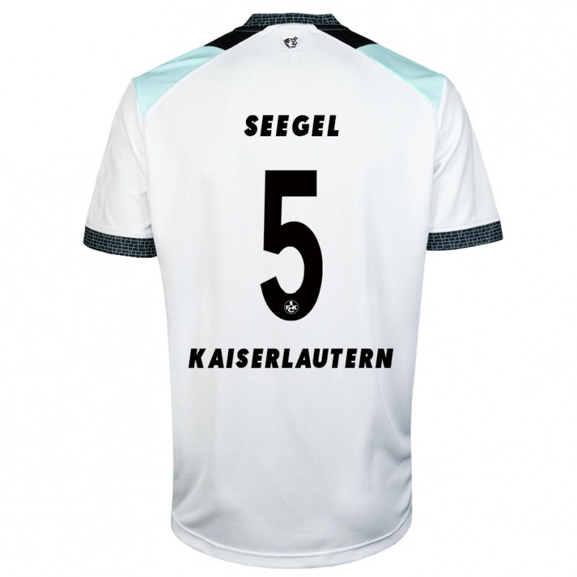Danxen Kinderen Mika Seegel #5 Wit Zwart Uitshirt Uittenue 2025/26 T-Shirt België