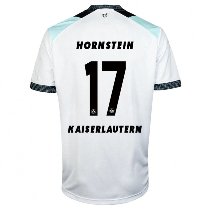 Danxen Kinderen Joel Hornstein #17 Wit Zwart Uitshirt Uittenue 2025/26 T-Shirt België