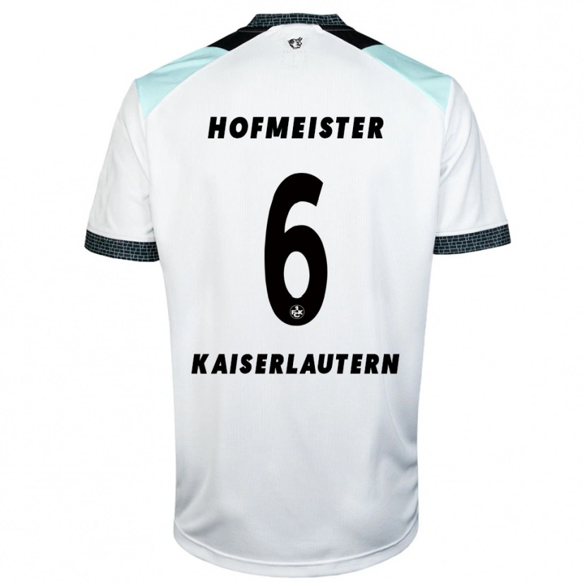 Danxen Kinderen Dion Hofmeister #6 Wit Zwart Uitshirt Uittenue 2025/26 T-Shirt België