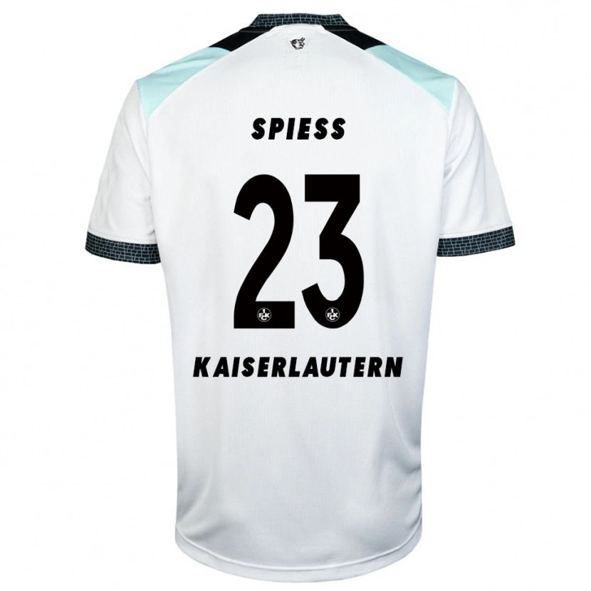 Danxen Kinderen Louis Spieß #23 Wit Zwart Uitshirt Uittenue 2025/26 T-Shirt België