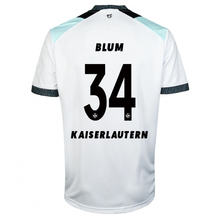 Danxen Kinderen Shawn Blum #34 Wit Zwart Uitshirt Uittenue 2025/26 T-Shirt België