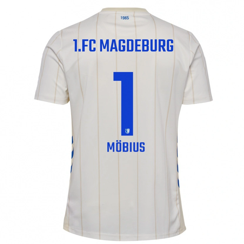 Danxen Kinderen Tjark Möbius #1 Wit Blauw Uitshirt Uittenue 2025/26 T-Shirt België
