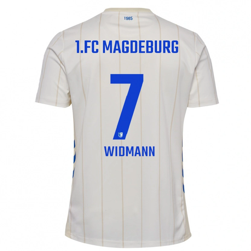 Danxen Kinderen Elisio Widmann #7 Wit Blauw Uitshirt Uittenue 2025/26 T-Shirt België