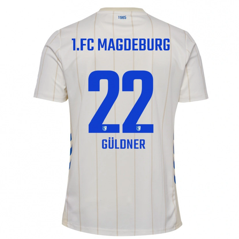 Danxen Kinderen Felix Güldner #22 Wit Blauw Uitshirt Uittenue 2025/26 T-Shirt België