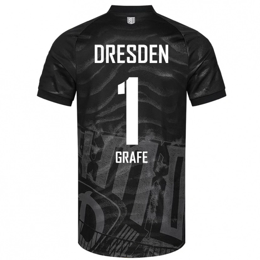 Danxen Kinderen Marlon Grafe #1 Zwart Grijs Uitshirt Uittenue 2025/26 T-Shirt België