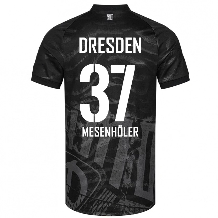 Danxen Kinderen Daniel Mesenhöler #37 Zwart Grijs Uitshirt Uittenue 2025/26 T-Shirt België