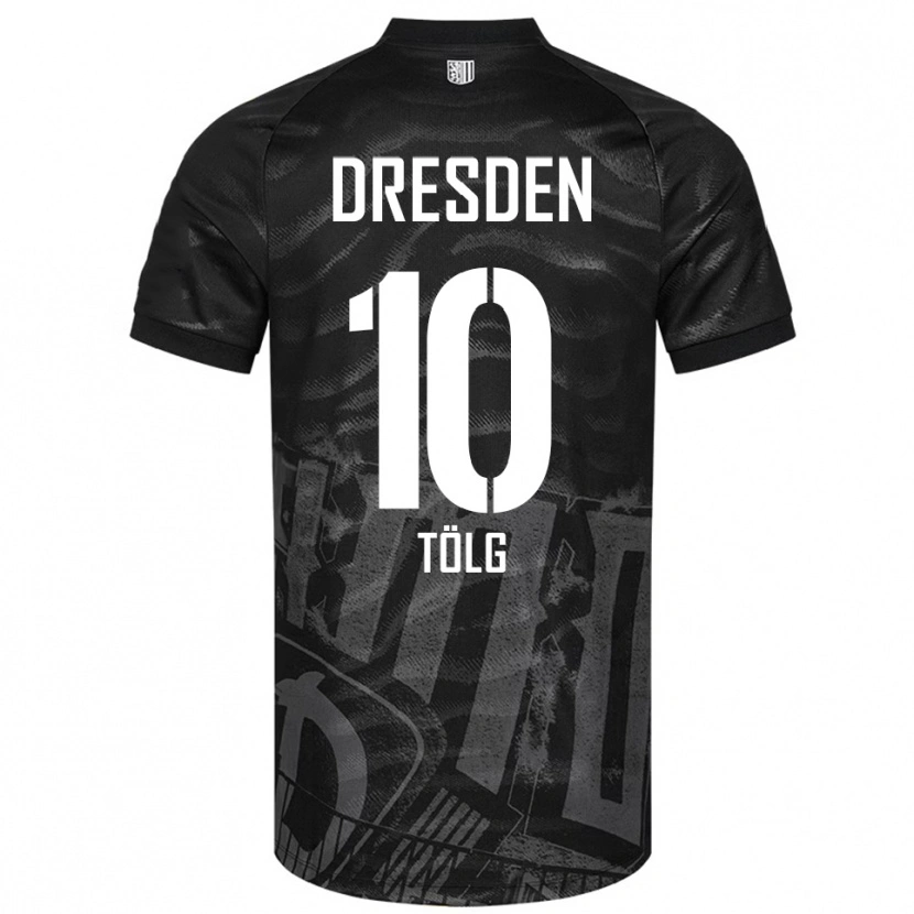 Danxen Kinderen Cedric Tölg #10 Zwart Grijs Uitshirt Uittenue 2025/26 T-Shirt België