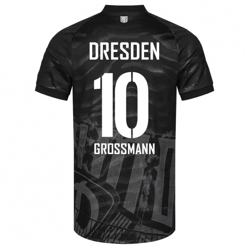 Danxen Kinderen Tim Großmann #10 Zwart Grijs Uitshirt Uittenue 2025/26 T-Shirt België