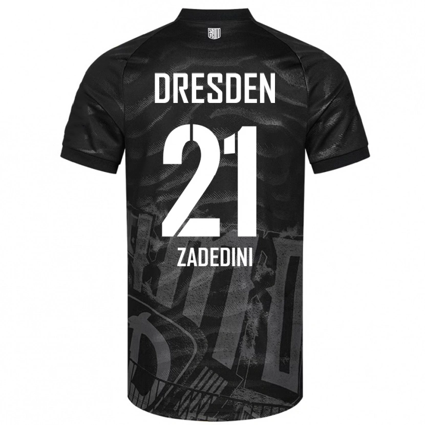 Danxen Kinderen Skerd Zadedini #21 Zwart Grijs Uitshirt Uittenue 2025/26 T-Shirt België