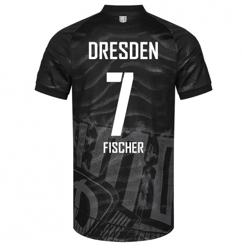 Danxen Kinderen Marc Fischer #7 Zwart Grijs Uitshirt Uittenue 2025/26 T-Shirt België