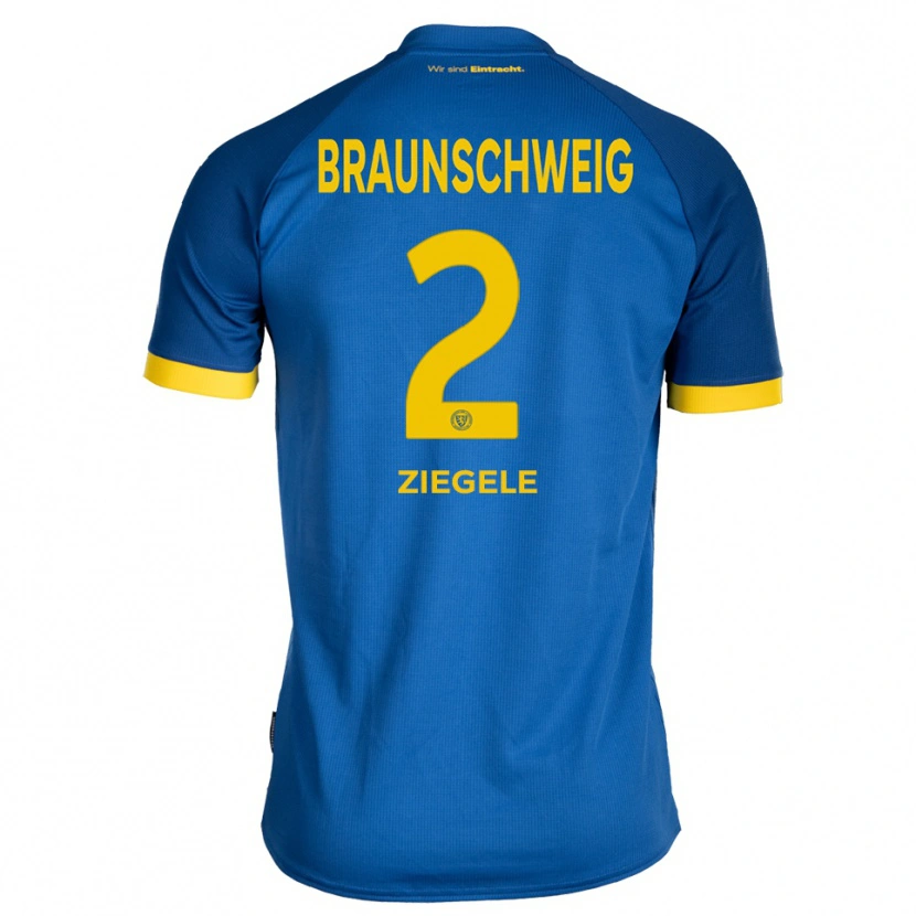 Danxen Kinderen Raffael Ziegele #2 Koninklijk Blauw Geel Uitshirt Uittenue 2025/26 T-Shirt België