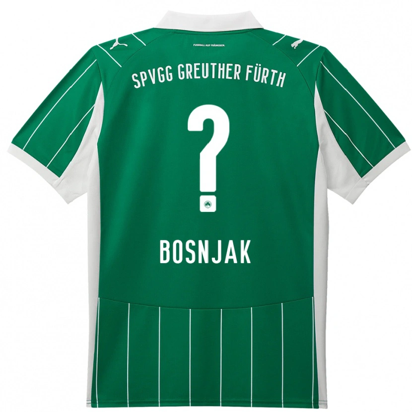 Danxen Kinderen Petar Bosnjak #0 Groen Wit Uitshirt Uittenue 2025/26 T-Shirt België