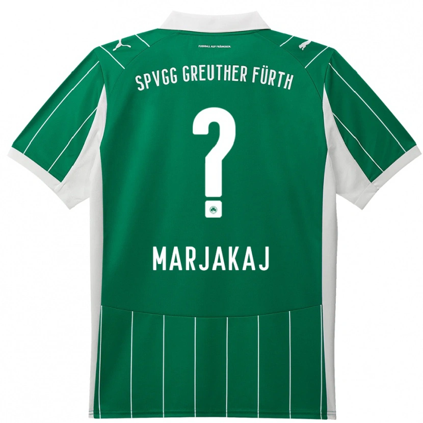 Danxen Kinderen Sabina Marjakaj #0 Groen Wit Uitshirt Uittenue 2025/26 T-Shirt België