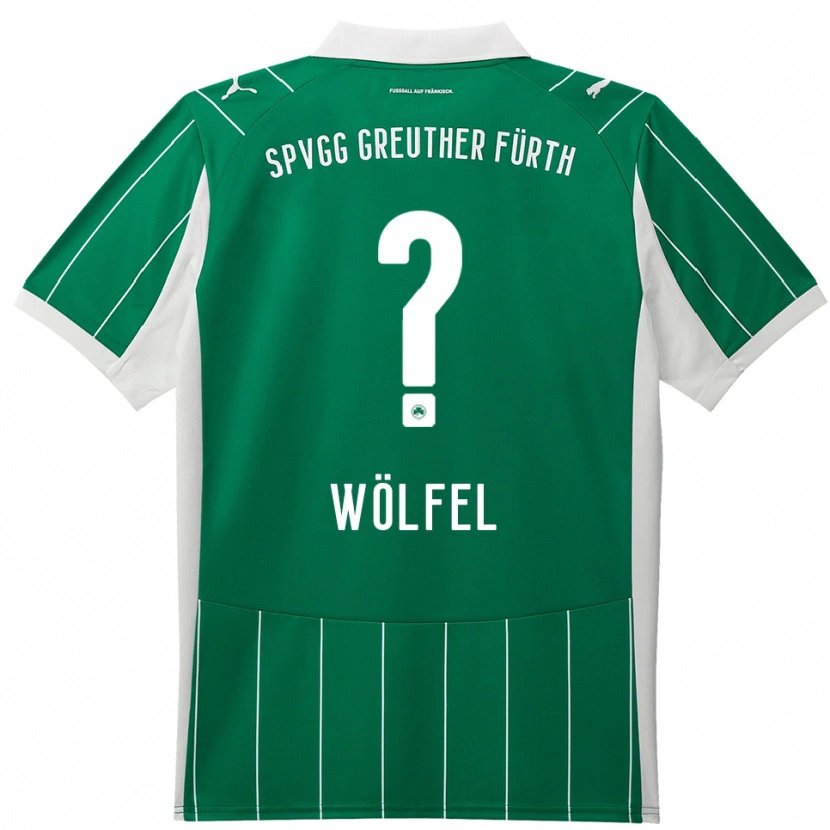 Danxen Kinderen Luisa Wölfel #0 Groen Wit Uitshirt Uittenue 2025/26 T-Shirt België