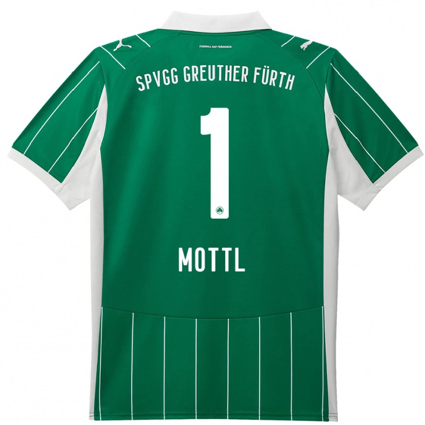 Danxen Kinderen Jan Mottl #1 Groen Wit Uitshirt Uittenue 2025/26 T-Shirt België