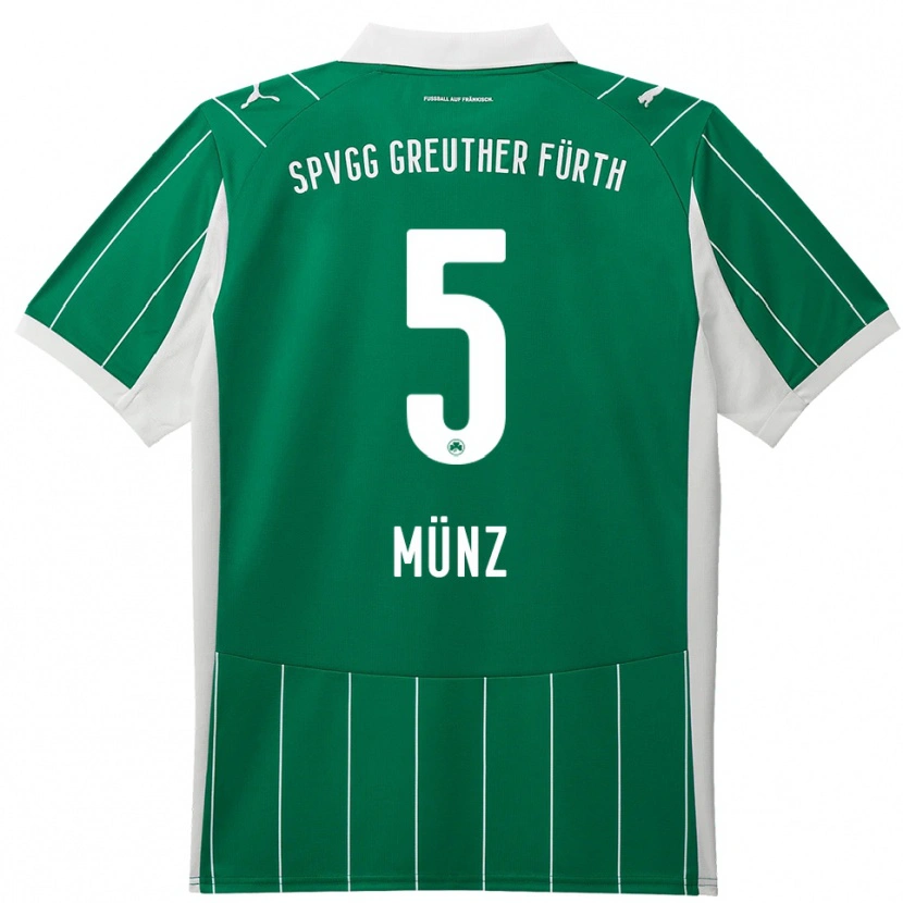 Danxen Kinderen Reno Münz #5 Groen Wit Uitshirt Uittenue 2025/26 T-Shirt België