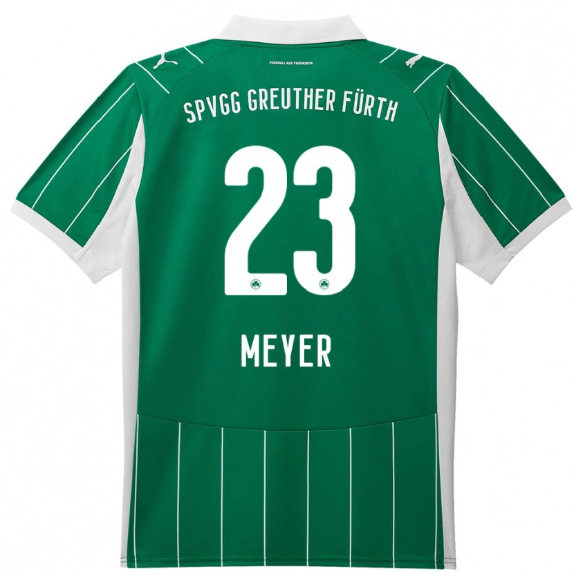 Danxen Kinderen Max Meyer #23 Groen Wit Uitshirt Uittenue 2025/26 T-Shirt België