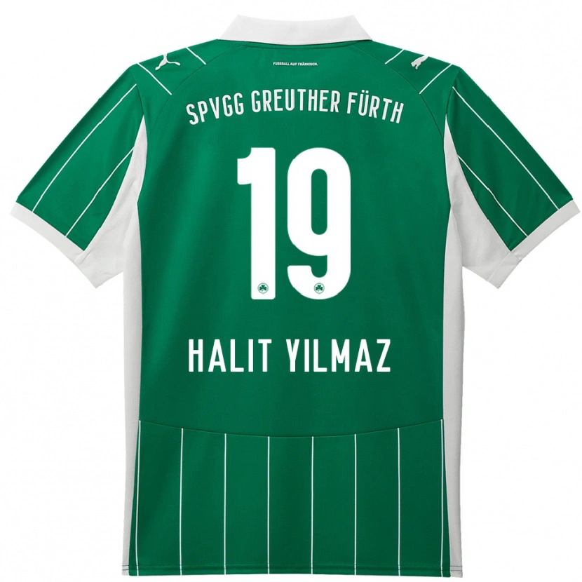 Danxen Kinderen Halit Yılmaz #19 Groen Wit Uitshirt Uittenue 2025/26 T-Shirt België