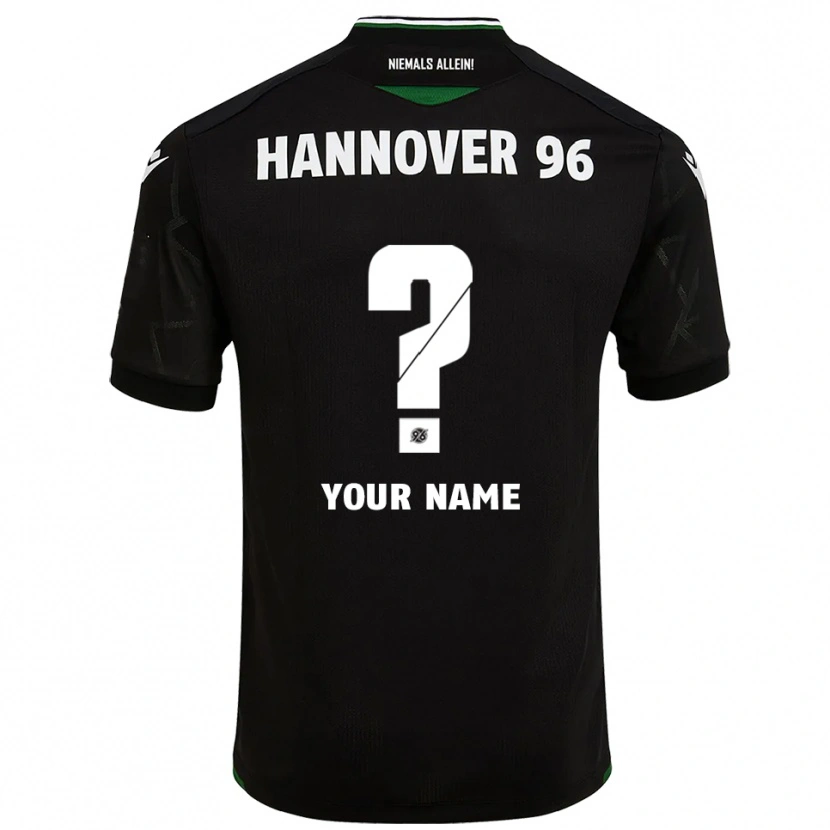 Danxen Kinderen Uw Naam #0 Zwart Groen Uitshirt Uittenue 2025/26 T-Shirt België