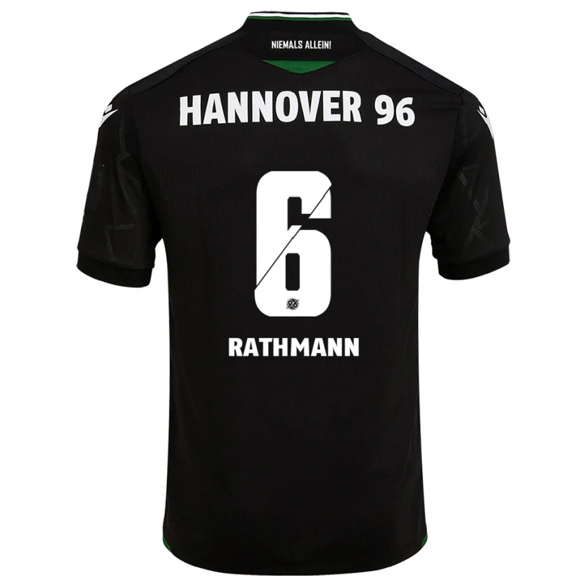Danxen Kinderen Lena Rathmann #6 Zwart Groen Uitshirt Uittenue 2025/26 T-Shirt België