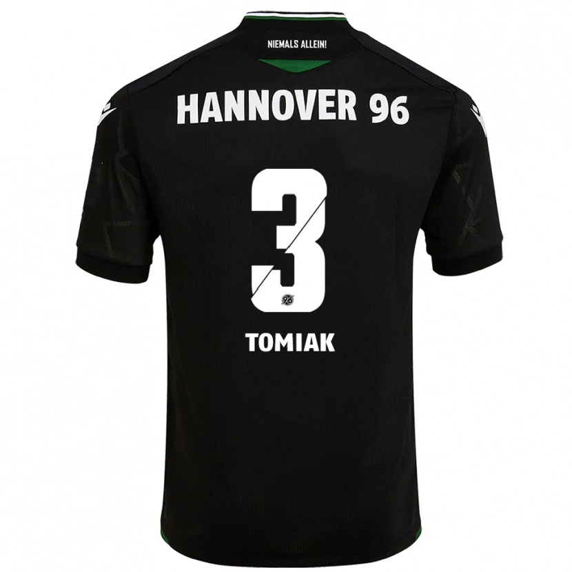 Danxen Kinderen Boris Tomiak #3 Zwart Groen Uitshirt Uittenue 2025/26 T-Shirt België