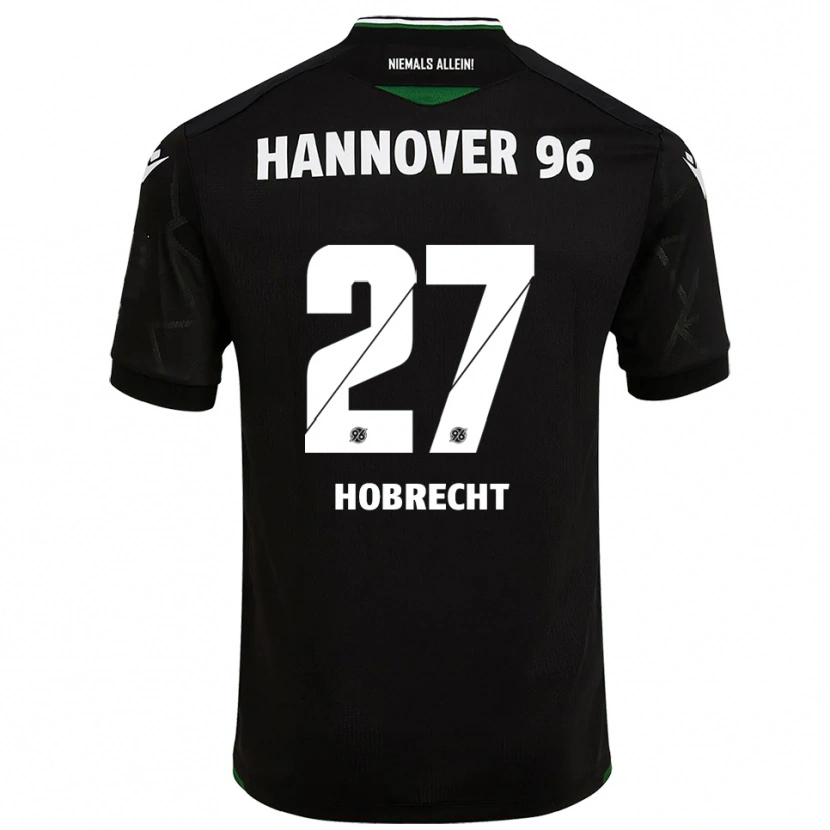 Danxen Kinderen Tom Hobrecht #27 Zwart Groen Uitshirt Uittenue 2025/26 T-Shirt België