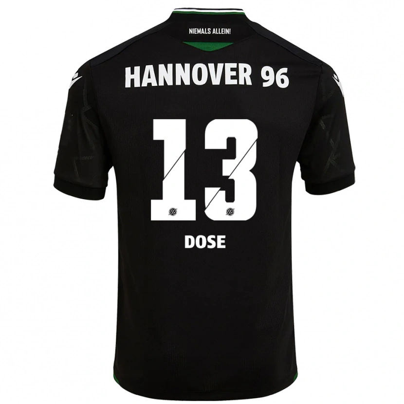 Danxen Kinderen Julia Dose #13 Zwart Groen Uitshirt Uittenue 2025/26 T-Shirt België