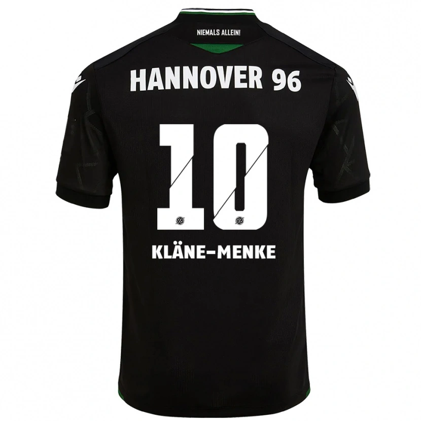 Danxen Kinderen Pirmin Kläne-Menke #10 Zwart Groen Uitshirt Uittenue 2025/26 T-Shirt België