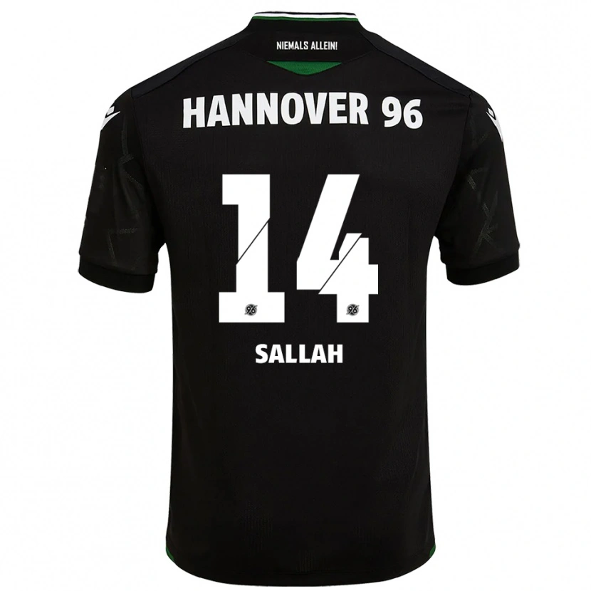 Danxen Kinderen Ebrima Sallah #14 Zwart Groen Uitshirt Uittenue 2025/26 T-Shirt België