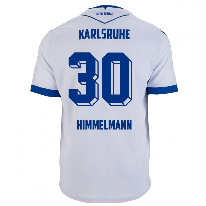 Danxen Kinderen Robin Himmelmann #30 Wit Blauw Uitshirt Uittenue 2025/26 T-Shirt België