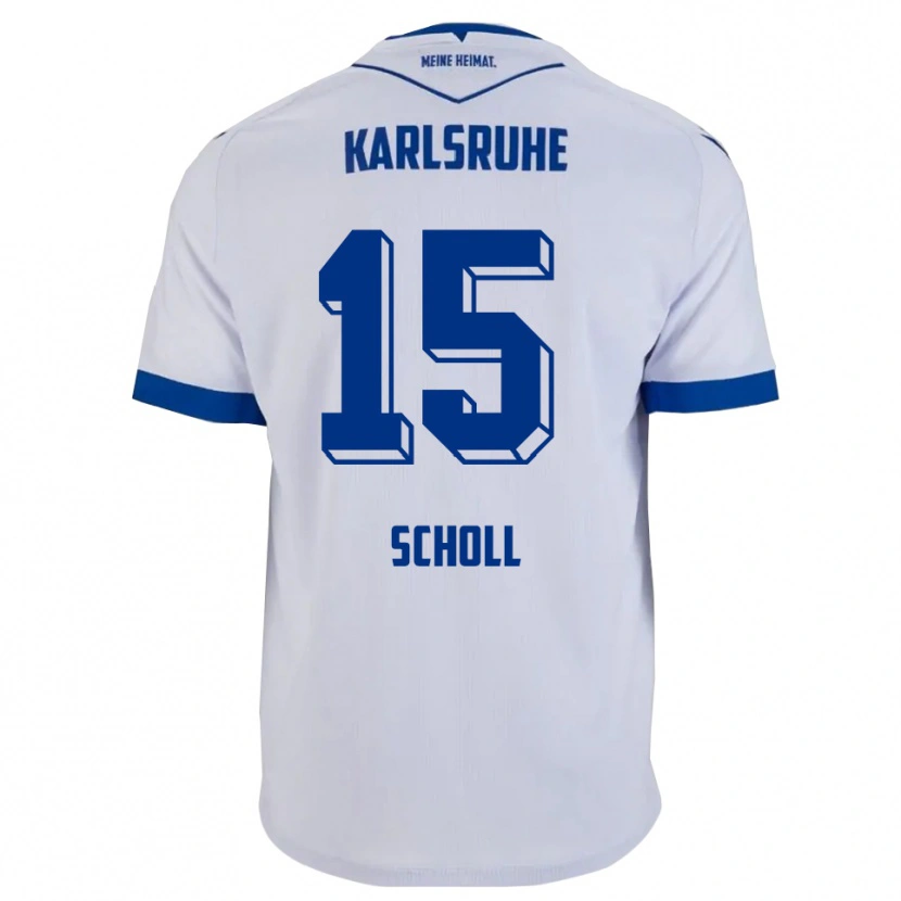 Danxen Kinderen Paul Scholl #15 Wit Blauw Uitshirt Uittenue 2025/26 T-Shirt België