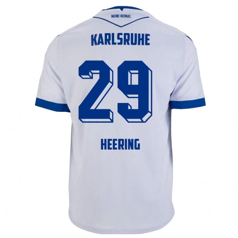 Danxen Kinderen Simon Heering #29 Wit Blauw Uitshirt Uittenue 2025/26 T-Shirt België
