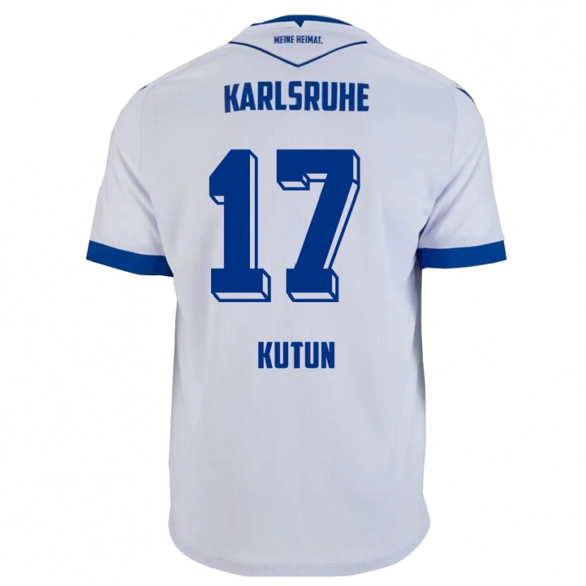 Danxen Kinderen Yusuf Kutun #17 Wit Blauw Uitshirt Uittenue 2025/26 T-Shirt België