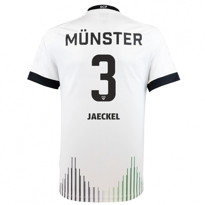 Danxen Kinderen Paul Jaeckel #3 Wit Zwart Uitshirt Uittenue 2025/26 T-Shirt België