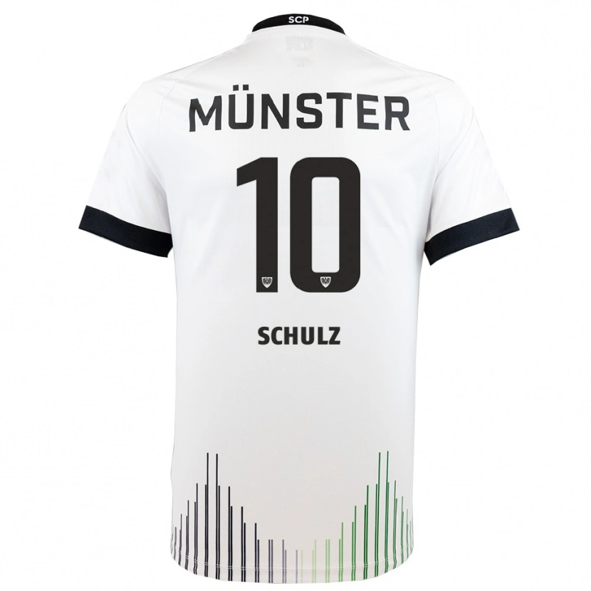Danxen Kinderen Marvin Schulz #10 Wit Zwart Uitshirt Uittenue 2025/26 T-Shirt België