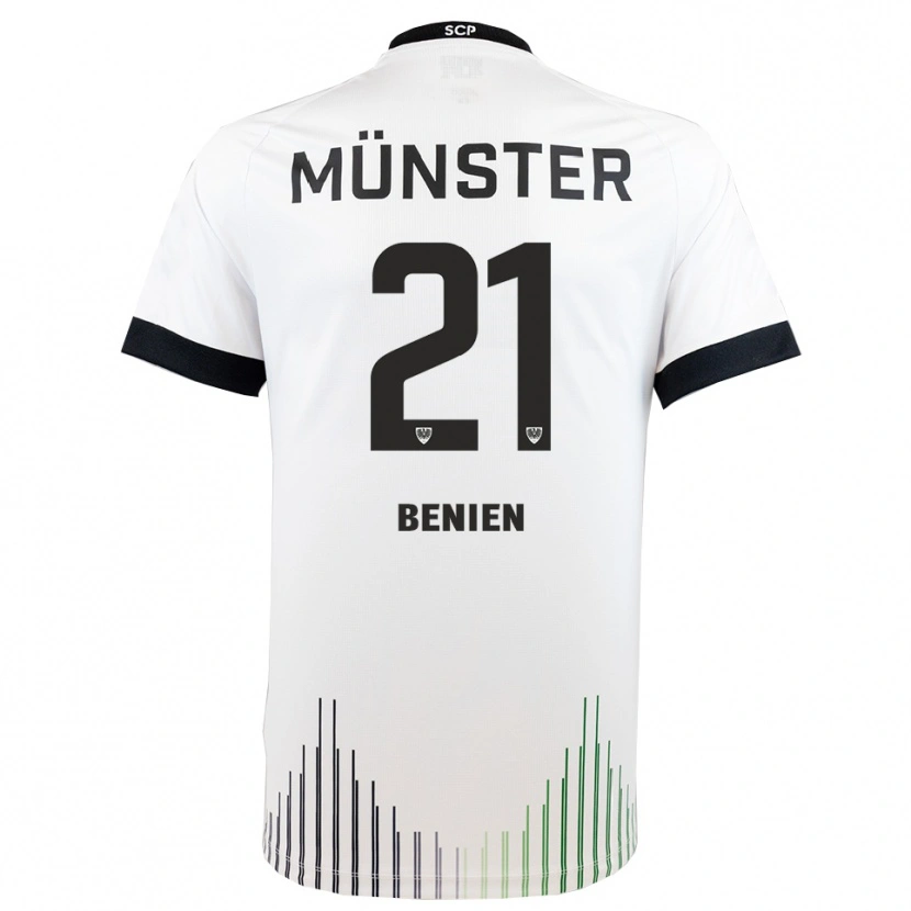 Danxen Kinderen Lennet Benien #21 Wit Zwart Uitshirt Uittenue 2025/26 T-Shirt België