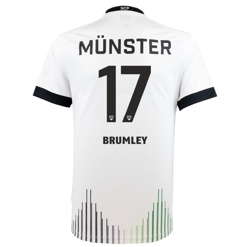 Danxen Kinderen Florian Brumley #17 Wit Zwart Uitshirt Uittenue 2025/26 T-Shirt België