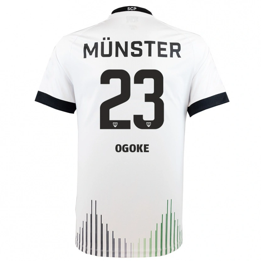Danxen Kinderen Desmond Ogoke #23 Wit Zwart Uitshirt Uittenue 2025/26 T-Shirt België