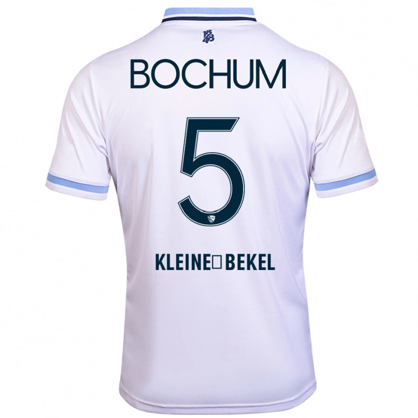 Danxen Kinderen Colin Kleine-Bekel #5 Wit Hemelsblauw Uitshirt Uittenue 2025/26 T-Shirt België