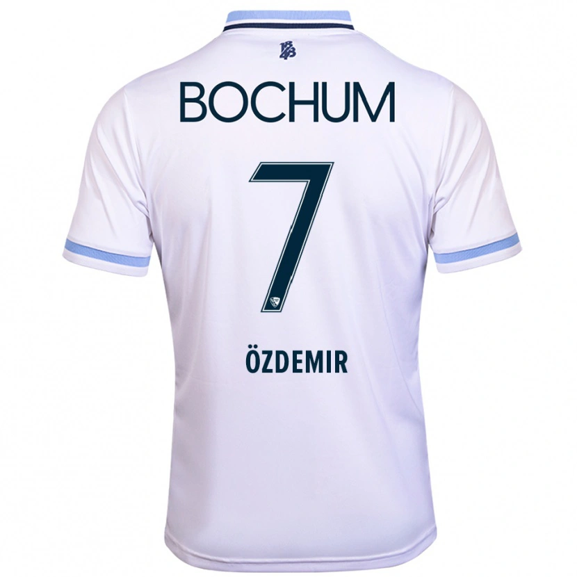 Danxen Kinderen Tolga Özdemir #7 Wit Hemelsblauw Uitshirt Uittenue 2025/26 T-Shirt België