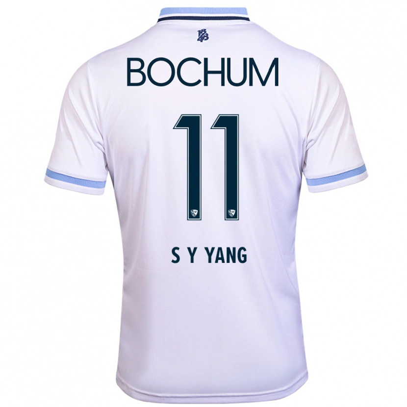 Danxen Kinderen Si-Yeong Yang #11 Wit Hemelsblauw Uitshirt Uittenue 2025/26 T-Shirt België