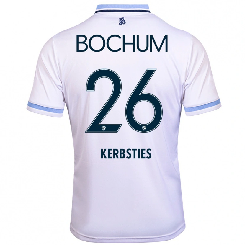 Danxen Kinderen Keanu Kerbsties #26 Wit Hemelsblauw Uitshirt Uittenue 2025/26 T-Shirt België