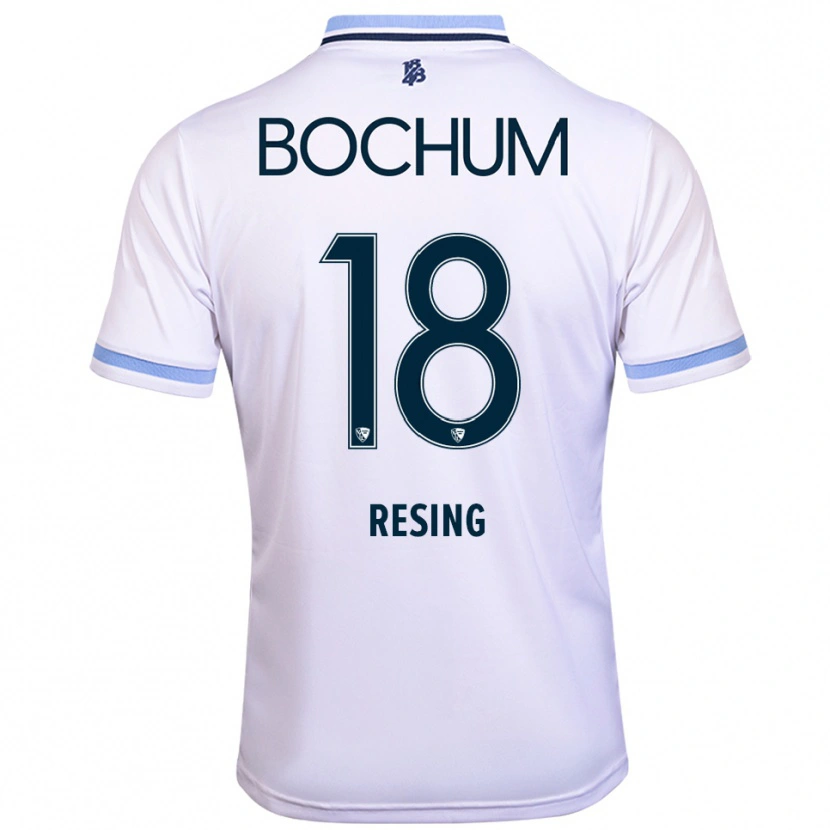 Danxen Kinderen Svea Resing #18 Wit Hemelsblauw Uitshirt Uittenue 2025/26 T-Shirt België