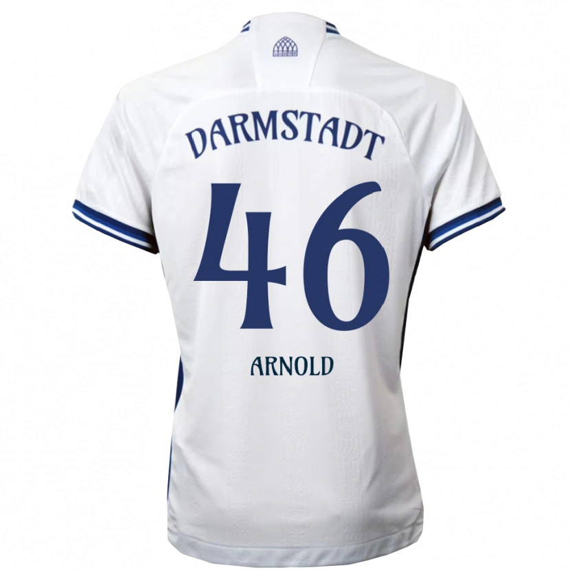 Danxen Kinderen Tim Arnold #46 Wit Blauw Uitshirt Uittenue 2025/26 T-Shirt België