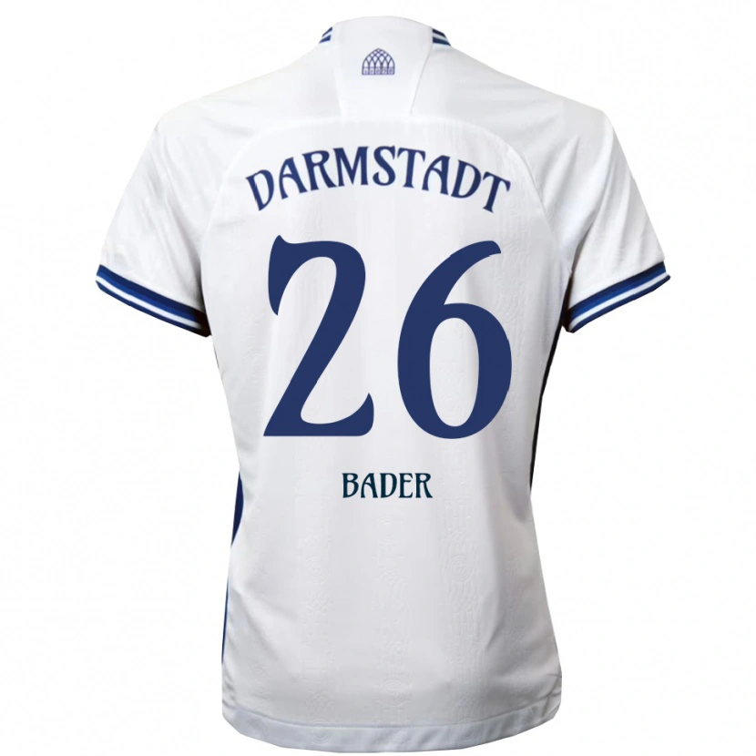Danxen Kinderen Matthias Bader #26 Wit Blauw Uitshirt Uittenue 2025/26 T-Shirt België