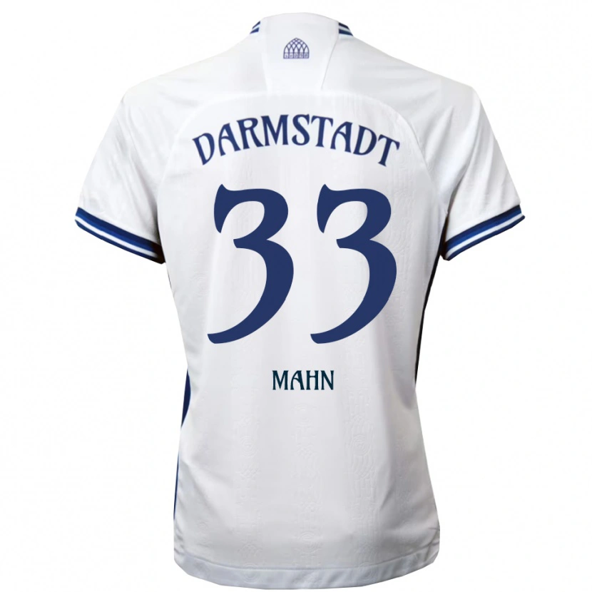 Danxen Kinderen Jeremy Mahn #33 Wit Blauw Uitshirt Uittenue 2025/26 T-Shirt België