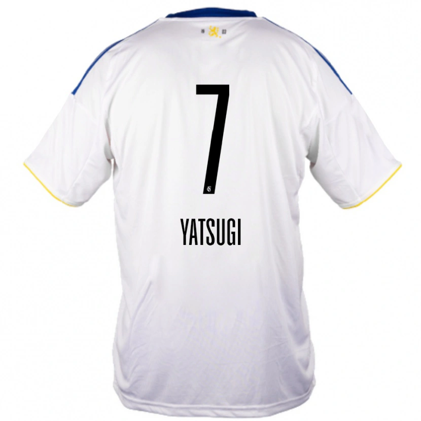 Danxen Kinderen Akane Yatsugi #7 Wit Blauw Geel Uitshirt Uittenue 2025/26 T-Shirt België