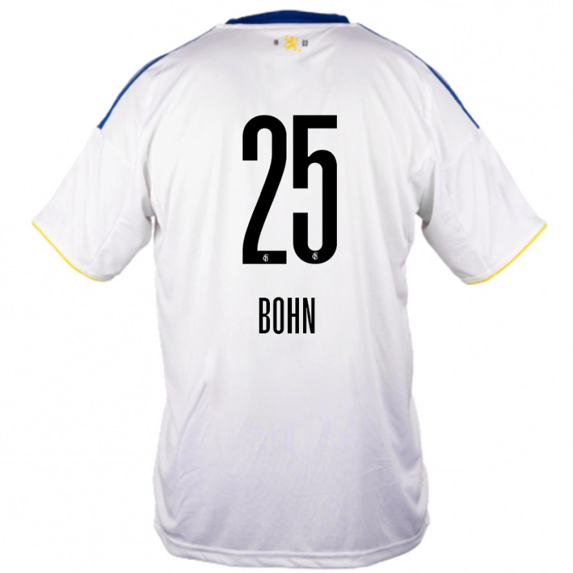 Danxen Kinderen Etienne Bohn #25 Wit Blauw Geel Uitshirt Uittenue 2025/26 T-Shirt België
