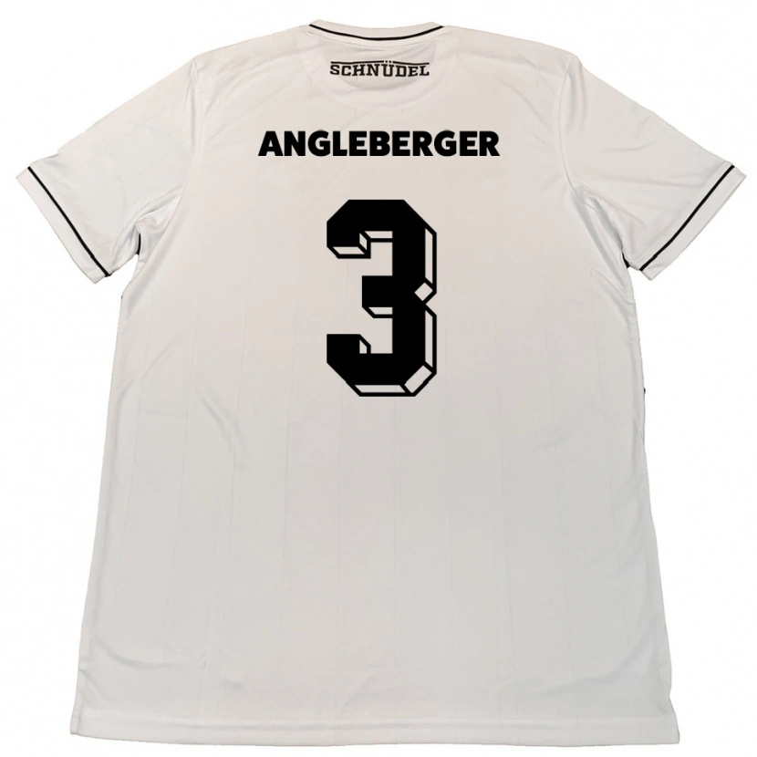 Danxen Kinderen Devin Angleberger #3 Wit Zwart Uitshirt Uittenue 2025/26 T-Shirt België