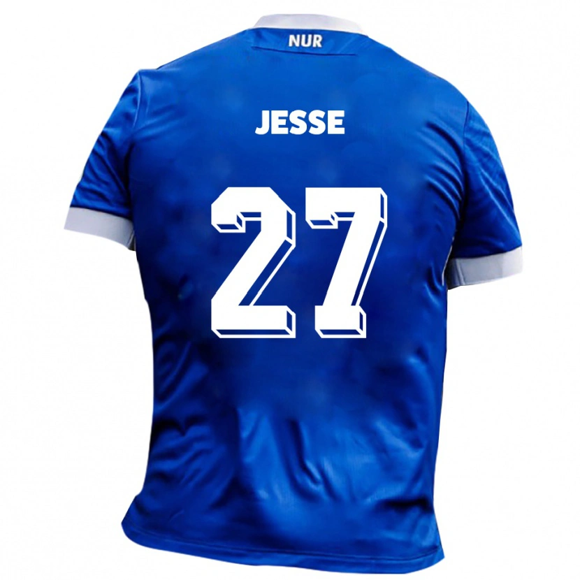 Danxen Kinderen Karl Jesse #27 Blauw Wit Uitshirt Uittenue 2025/26 T-Shirt België